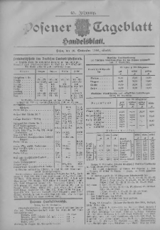 Posener Tageblatt. Handelsblatt 1906.09.19 Jg.45