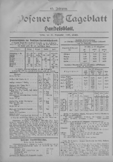 Posener Tageblatt. Handelsblatt 1906.09.26 Jg.45