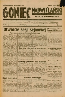 Goniec Nadwiślański: Głos Pomorski: Niezależne pismo poranne, poświęcone sprawom stanu średniego 1933.11.05 Nr255