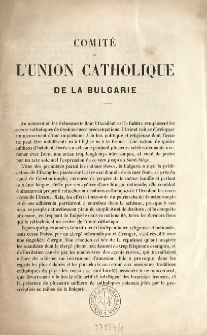 Comit&eacute; de l'Union Catholique de la Bulgarie