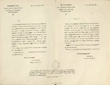 [Zawiadomienie Inc.:] "Szan. P. Komitet Stowarzyszenia Byłych Uczniów Szkoły Narodowej Polskiej ma honor zawiadomić Sz. P., że urządza ..."