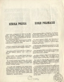 Szkoła Polska = &Eacute;cole polonaise