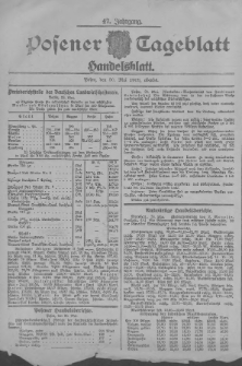 Posener Tageblatt. Handelsblatt 1908.05.30 Jg.47
