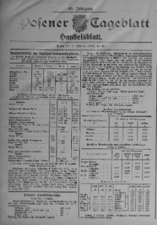 Posener Tageblatt. Handelsblatt 1906.10.01 Jg.45