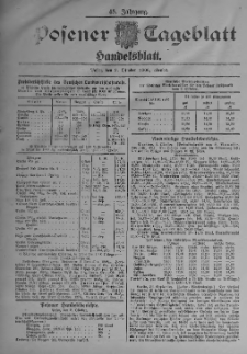 Posener Tageblatt. Handelsblatt 1906.10.02 Jg.45