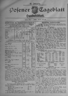 Posener Tageblatt. Handelsblatt 1906.10.04 Jg.45