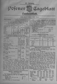 Posener Tageblatt. Handelsblatt 1906.10.16 Jg.45