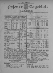Posener Tageblatt. Handelsblatt 1906.10.19 Jg.45