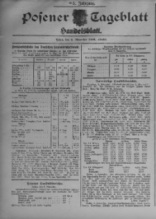 Posener Tageblatt. Handelsblatt 1906.11.06 Jg.45