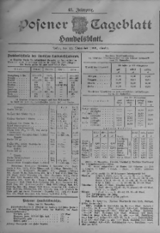Posener Tageblatt. Handelsblatt 1906.11.12 Jg.45