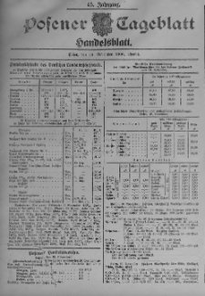 Posener Tageblatt. Handelsblatt 1906.11.16 Jg.45