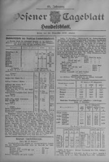 Posener Tageblatt. Handelsblatt 1906.11.19 Jg.45
