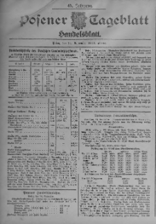 Posener Tageblatt. Handelsblatt 1906.11.24 Jg.45