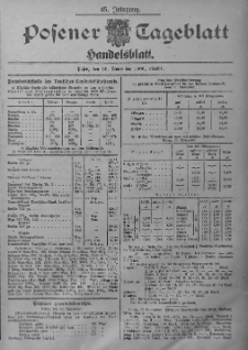 Posener Tageblatt. Handelsblatt 1906.11.26 Jg.45