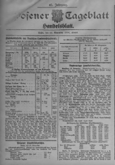 Posener Tageblatt. Handelsblatt 1906.11.27 Jg.45