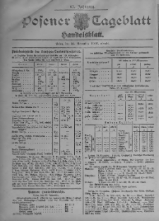 Posener Tageblatt. Handelsblatt 1906.11.28 Jg.45