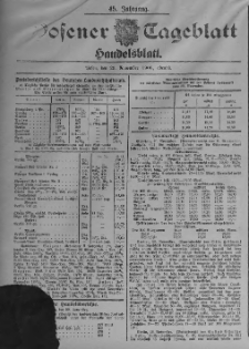 Posener Tageblatt. Handelsblatt 1906.11.29 Jg.45