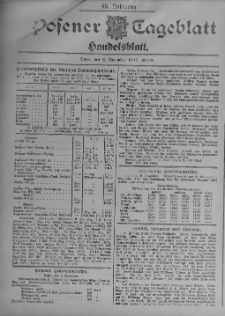 Posener Tageblatt. Handelsblatt 1906.12.08 Jg.45