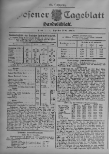 Posener Tageblatt. Handelsblatt 1906.12.11 Jg.45