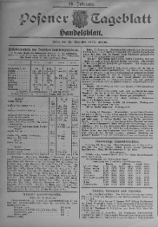 Posener Tageblatt. Handelsblatt 1906.12.22 Jg.45