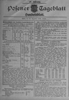 Posener Tageblatt. Handelsblatt 1906.12.29 Jg.45