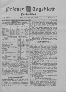 Posener Tageblatt. Handelsblatt 1912.04.06 Jg.51