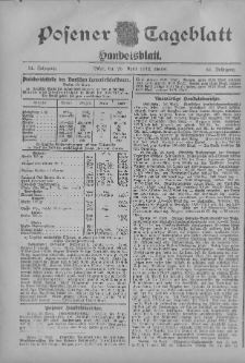 Posener Tageblatt. Handelsblatt 1912.04.23 Jg.51