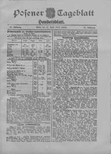 Posener Tageblatt. Handelsblatt 1912.04.25 Jg.51