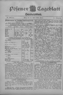 Posener Tageblatt. Handelsblatt 1912.04.29 Jg.51
