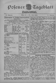 Posener Tageblatt. Handelsblatt 1912.05.01 Jg.51