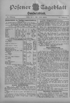 Posener Tageblatt. Handelsblatt 1912.05.04 Jg.51
