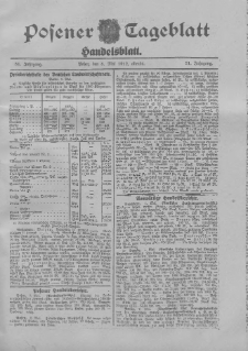 Posener Tageblatt. Handelsblatt 1912.05.08 Jg.51