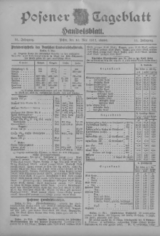 Posener Tageblatt. Handelsblatt 1912.05.10 Jg.51