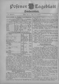 Posener Tageblatt. Handelsblatt 1912.05.11 Jg.51