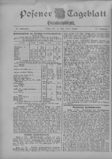 Posener Tageblatt. Handelsblatt 1912.05.15 Jg.51
