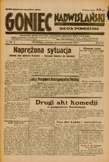 Goniec Nadwiślański: Głos Pomorski: Niezależne pismo poranne, poświęcone sprawom stanu średniego 1933.10.12 Nr235