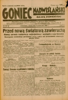 Goniec Nadwiślański: Głos Pomorski: Niezależne pismo poranne, poświęcone sprawom stanu średniego 1933.10.17 Nr239