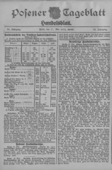 Posener Tageblatt. Handelsblatt 1912.05.21 Jg.51