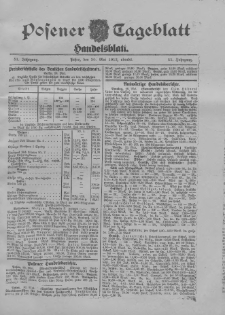 Posener Tageblatt. Handelsblatt 1912.05.30 Jg.51