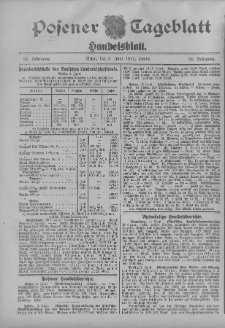 Posener Tageblatt. Handelsblatt 1912.06.03 Jg.51