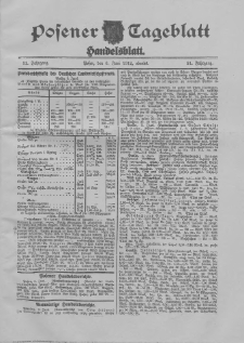 Posener Tageblatt. Handelsblatt 1912.06.06 Jg.51