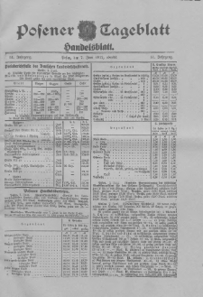Posener Tageblatt. Handelsblatt 1912.06.07 Jg.51