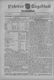 Posener Tageblatt. Handelsblatt 1912.06.11 Jg.51