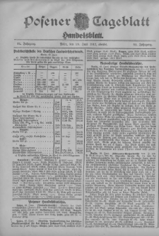 Posener Tageblatt. Handelsblatt 1912.06.18 Jg.51