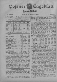 Posener Tageblatt. Handelsblatt 1912.06.20 Jg.51