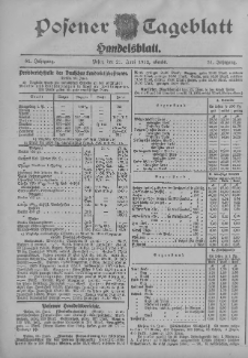 Posener Tageblatt. Handelsblatt 1912.06.21 Jg.51