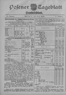 Posener Tageblatt. Handelsblatt 1912.06.22 Jg.51