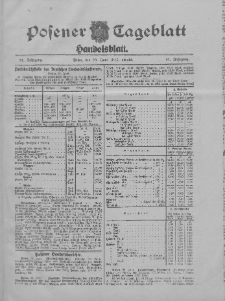Posener Tageblatt. Handelsblatt 1912.06.28 Jg.51
