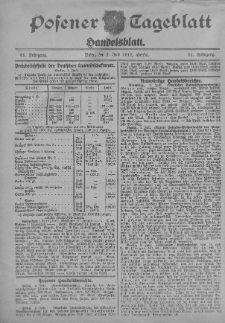 Posener Tageblatt. Handelsblatt 1912.07.02 Jg.51