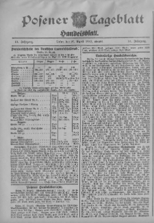 Posener Tageblatt. Handelsblatt 1912.08.27 Jg.51